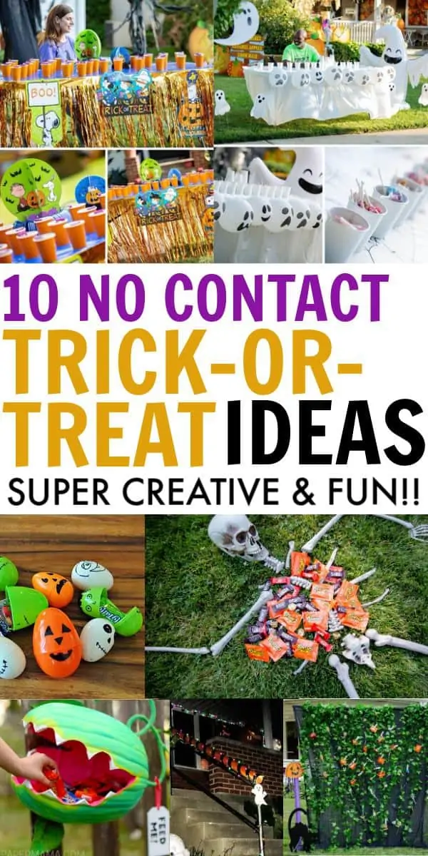 10 no contact trick or treating ideas for 2020. 10 creative & fun social distancing safe ideas for trick-or-treating this Halloween.