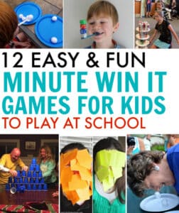 12 Incredibly Fun (& Easy) Minute to Win It Games for Kids