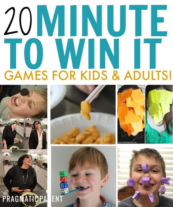 20 Minute to Win it Games Kids Will Love - Make it a Fun Family Night!