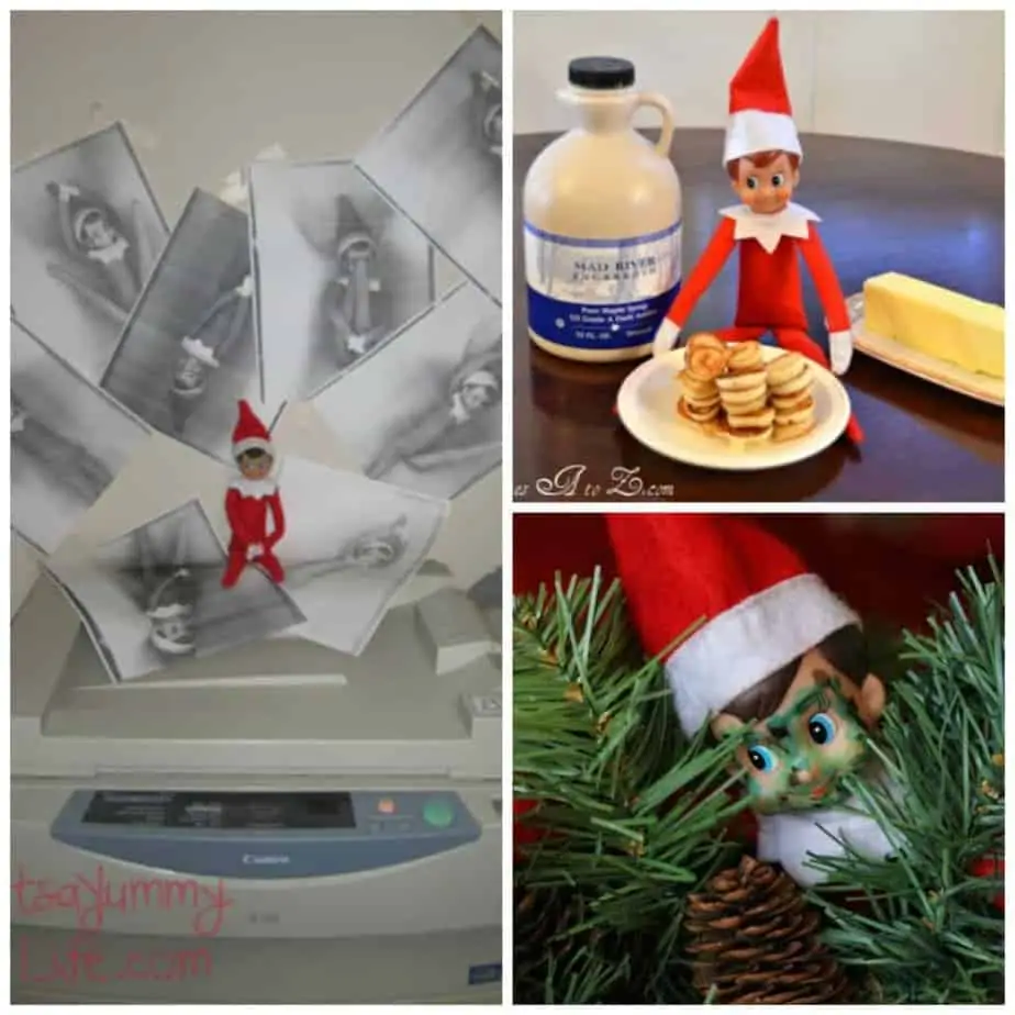 Easy Elf Ideas and 30 Easy Elf on the Shelf Ideas you can pull together in 5 minutes or less. Need a last minute easy elf on the shelf idea because you forgot? These easy elf ideas require minimal supplies, and most of the easy elf on the shelf ideas, you already have everything in your home. 30 Easy Elf Ideas when you don't have time.