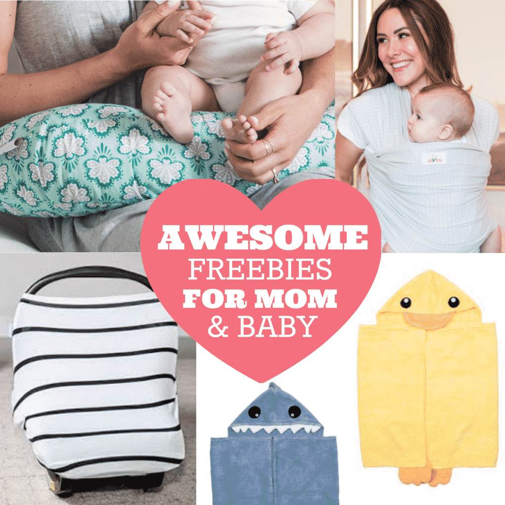 Free Baby Products for Mom and Freebies for Baby. Stock up on awesome baby essentials and new baby products you'll need and use. These baby essentials come in a variety of patterns including baby wrap, baby sling, baby carrier, carseat canopy or carseat cover, hooded towels, nursing pillow, pregnancy pillow and more.