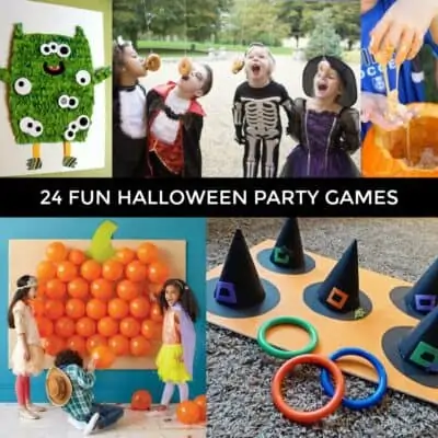 24 fun halloween party games for kids, and adults too! Planning a Halloween party, be sure to include some of these spooktacular halloween party games.
