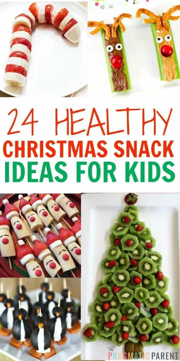 10 Healthy Christmas Snacks perfect for a child's school party, or any holiday occasion. No sugar in these festive & healthy Christmas snacks.