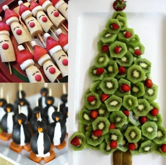 10 Healthy Christmas Snacks perfect for a child's school party, or any holiday occasion. No sugar in these festive & healthy Christmas snacks.