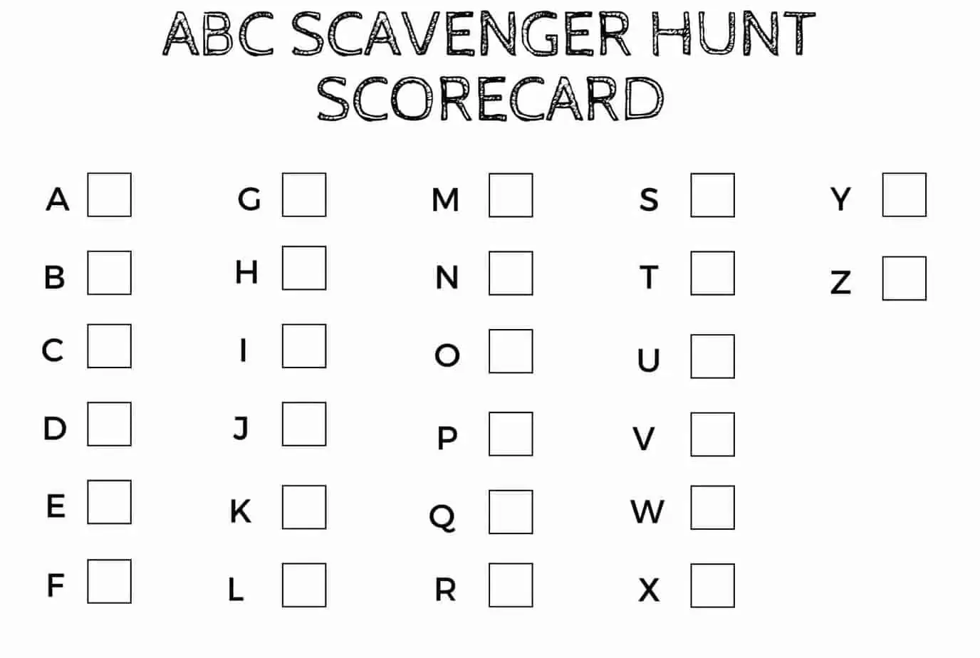 Is your preschooler ready to master their ABCs? The ABC letter recognition scavenger hunt makes letter association fun - the best way for littles to learn.