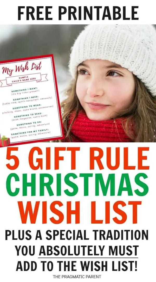 5 Gift Rule Christmas: Want Need Wear Read (Plus A Bonus Family Gift)