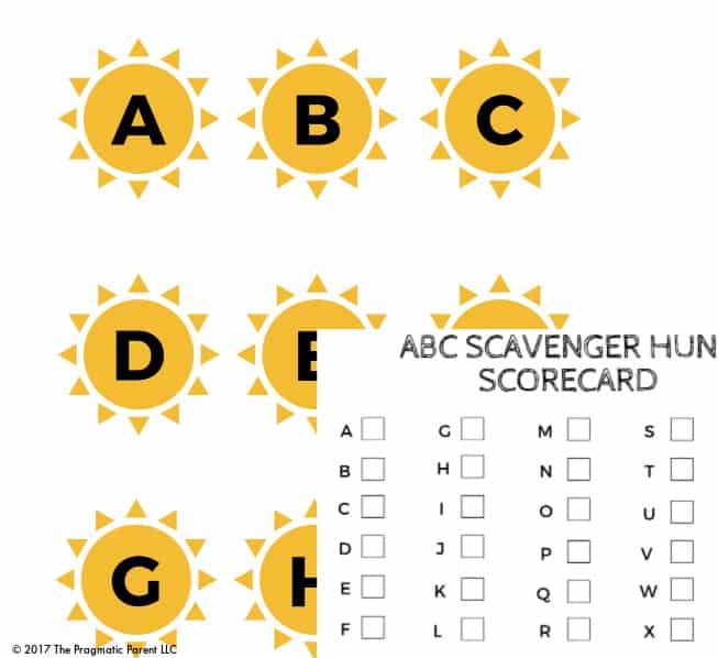 Preschool Alphabet: B is for Bears (Book Scavenger Hunt