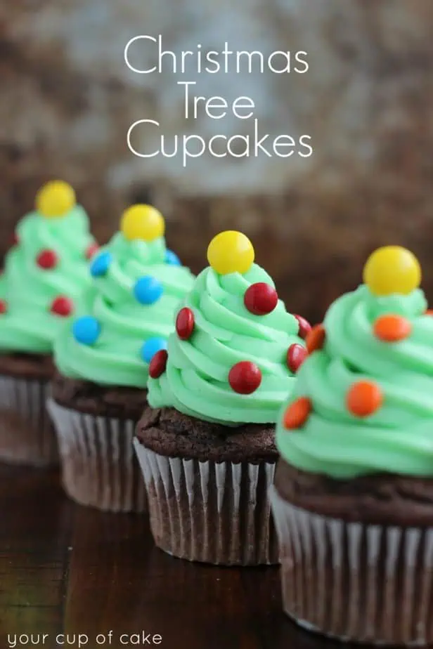 Christmas Tree Cupcakes