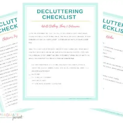 Free Decluttering Checklist and 42 Day Clutter Free Calendar
