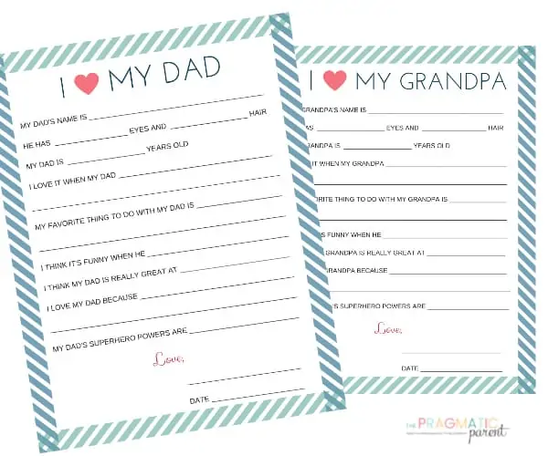 Father's Day Printables Free Printables