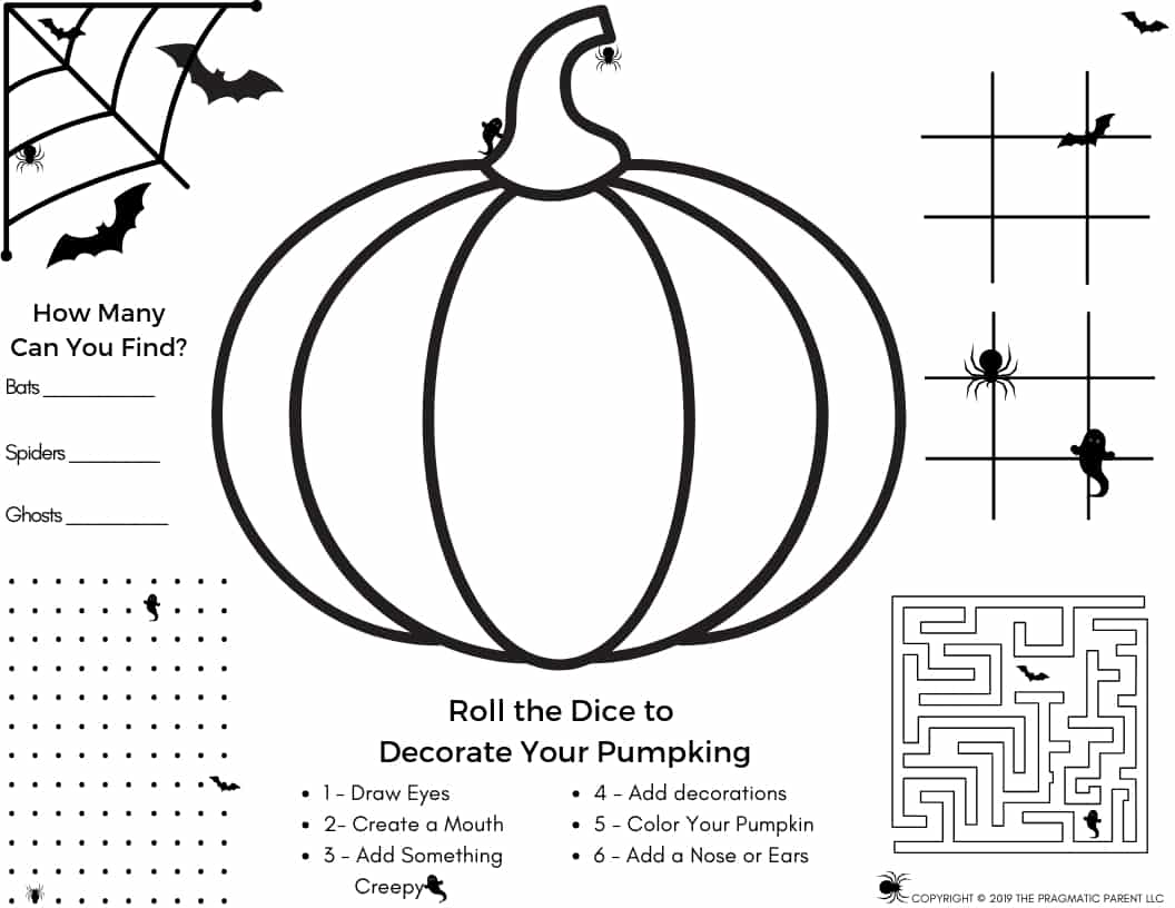 Halloween Set Halloween Activity Page 4 Halloween Coloring Pages