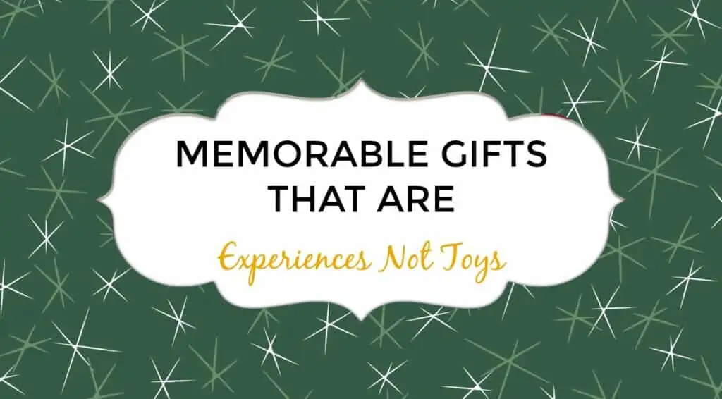Memorable Gifts That are Experiences Not Toys