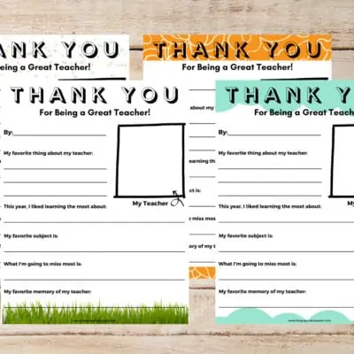 Need a cute teacher appreciation gift idea or wonder how do you tell a teacher you appreciate them? This Teacher Appreciate Letter Template solves both!