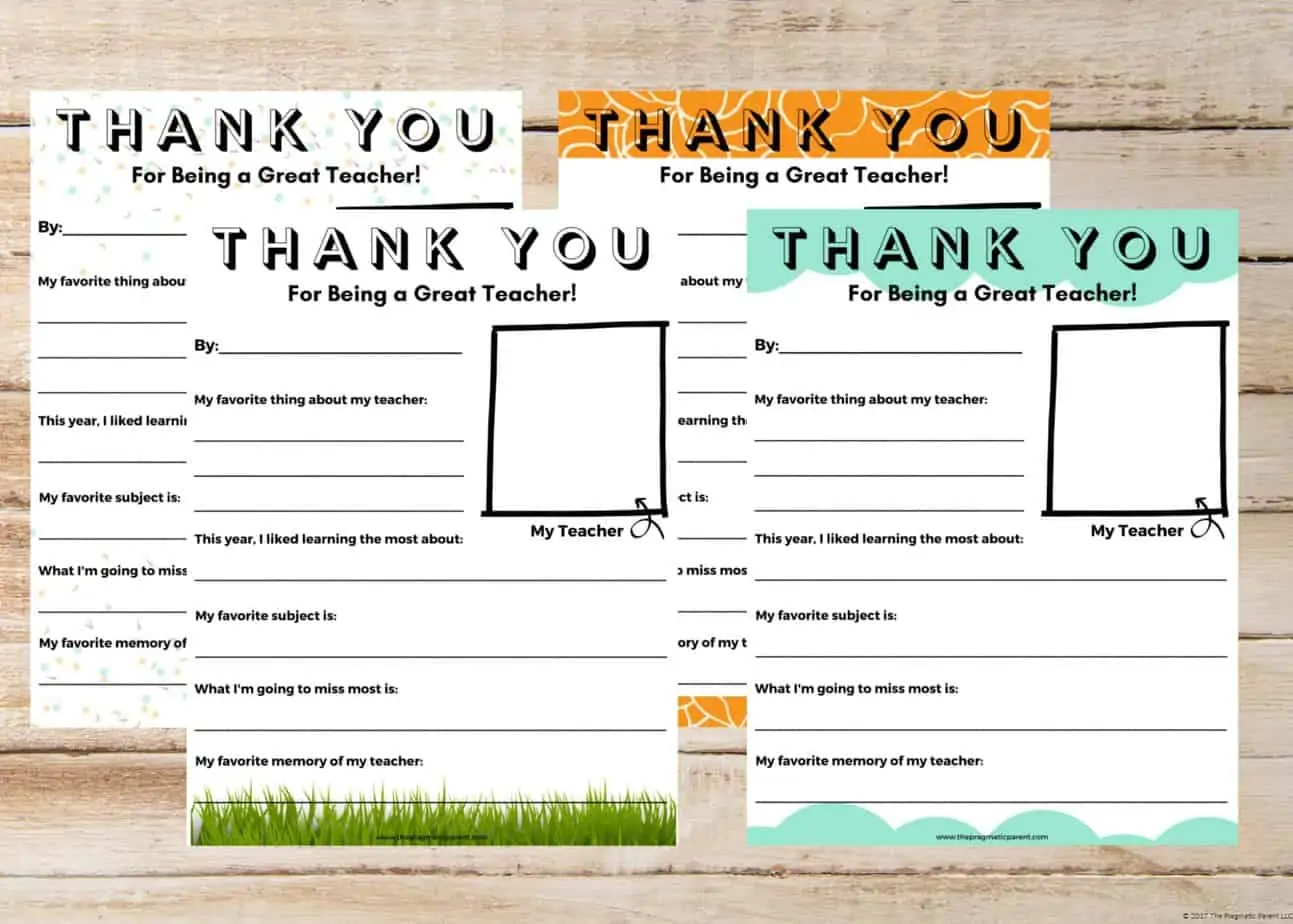 Need a cute teacher appreciation gift idea or wonder how do you tell a teacher you appreciate them? This Teacher Appreciate Letter Template solves both!