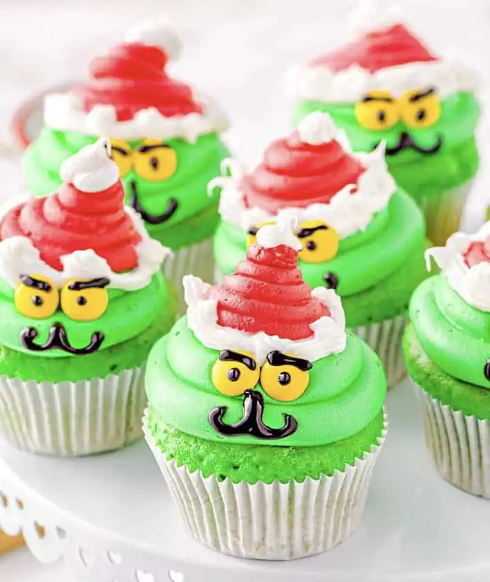 grinch cupcakes for Christmas