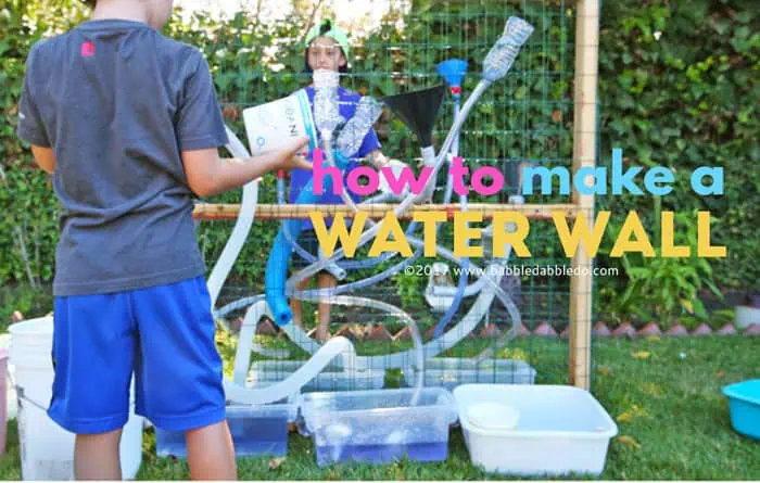 how to make a water wall