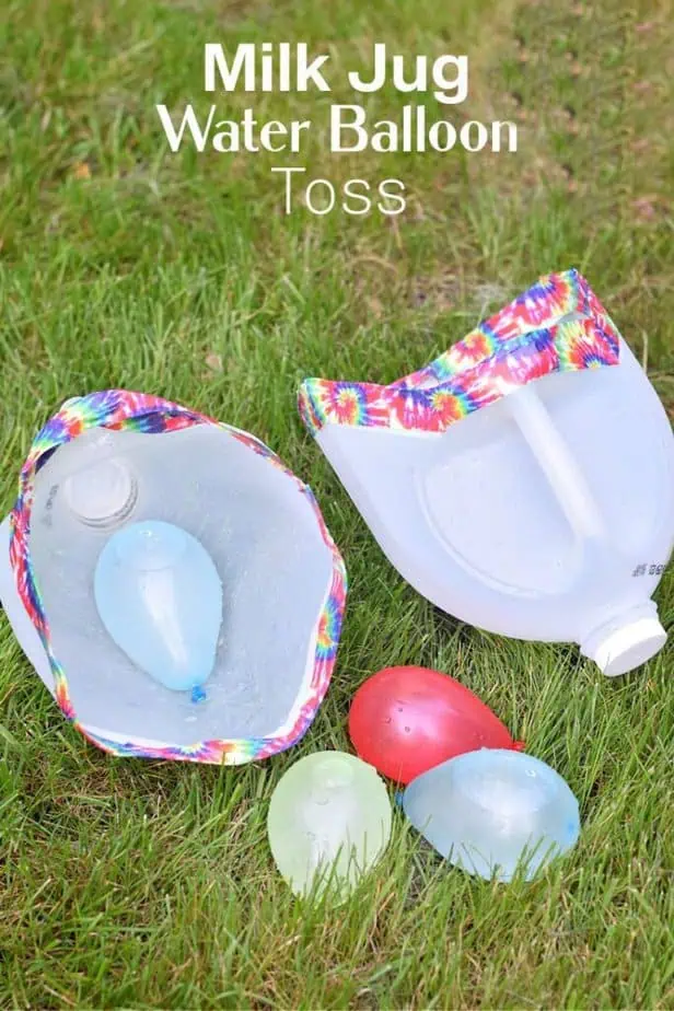 milk jug water balloon toss