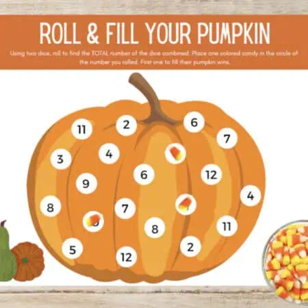 roll and fill your pumpkin