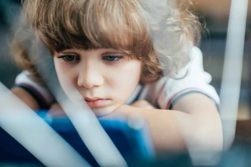 The harmful effects of too much screen time for kids & the unexpected effects of daily electronic use to the physical, mental & emotional health of kids.