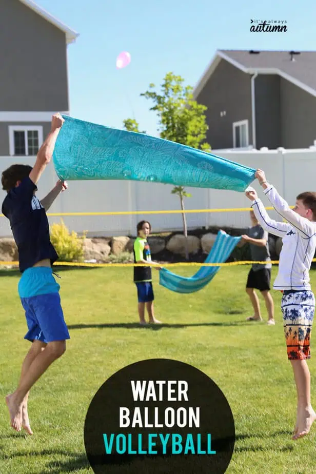 water balloon volleyball