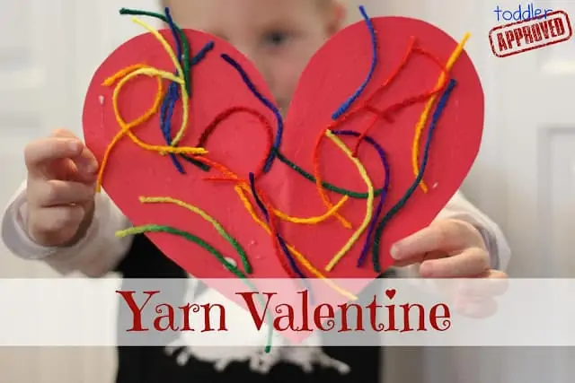 yarn valentine crafts for toddlers